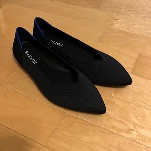Rothy’s The Point II Black Flats | Like New